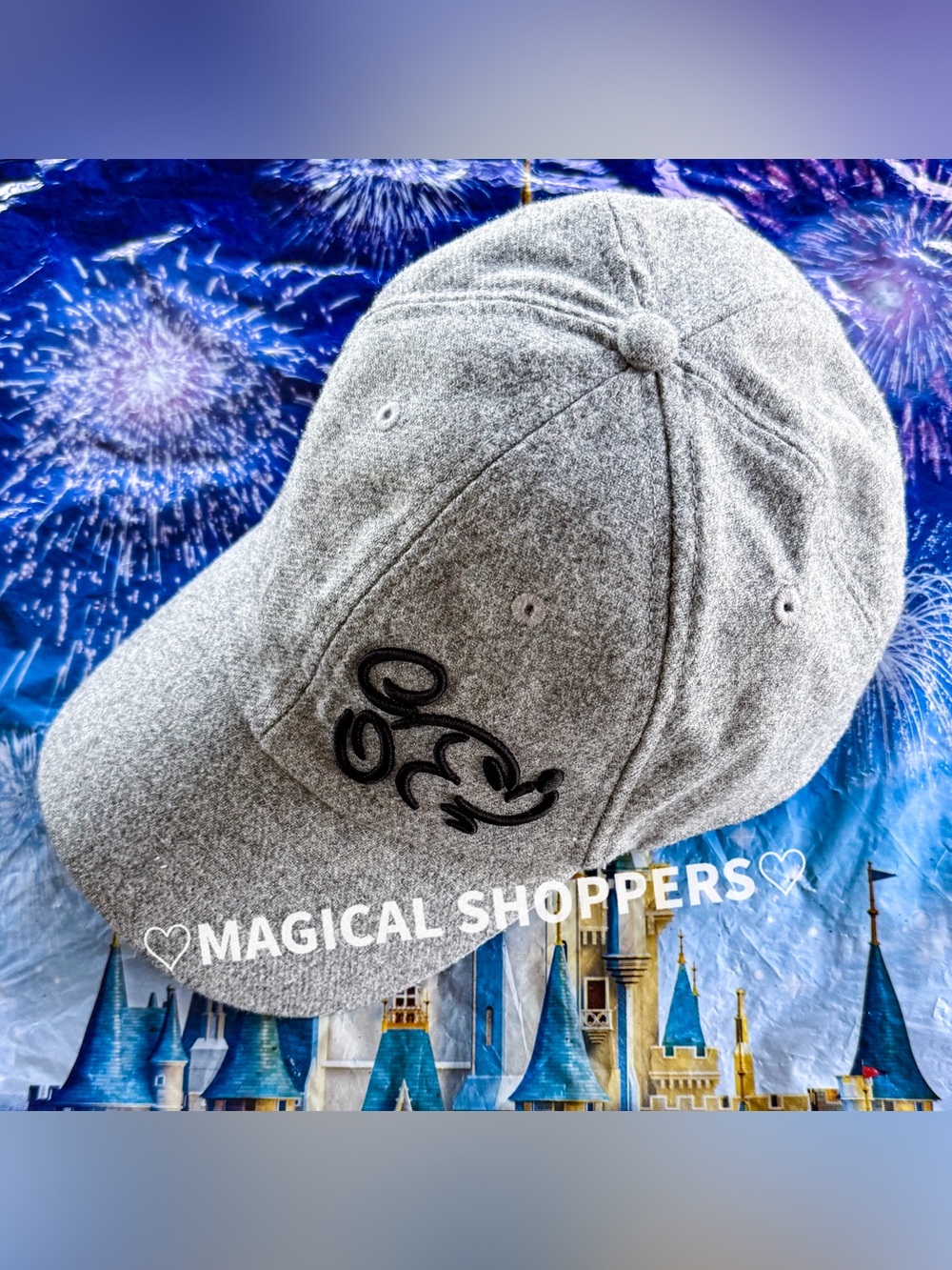 Disney Parks Embroidered Mickey Mouse Baseball Hat Cap Adjustable Unisex Adult